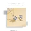 Women Minimalist Fashion Rotatable Jasmine Pendant Hollow Clavicle Chain Necklace