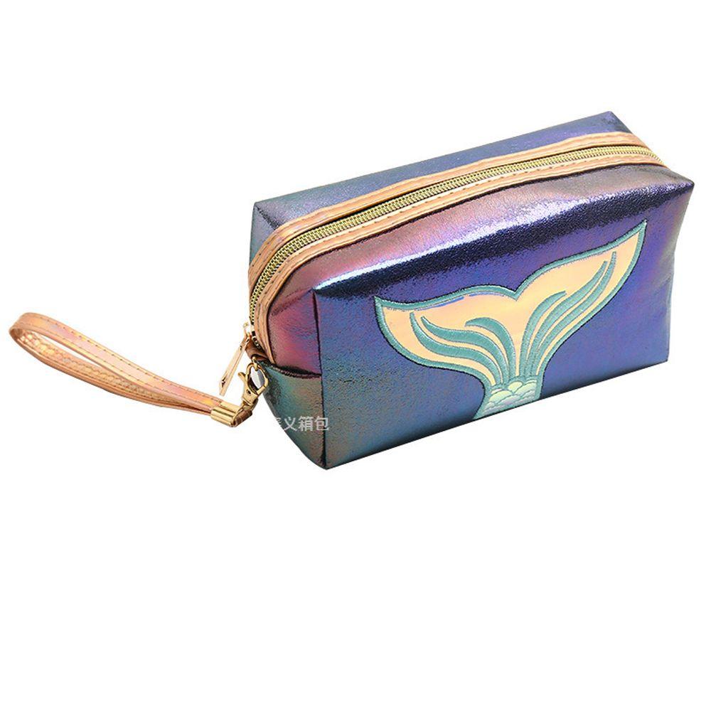 Travel Convenient Waterproof Cute Lovely PU Leather Makeup Bag Storage Bag Cosmetic Bag Laser Bag