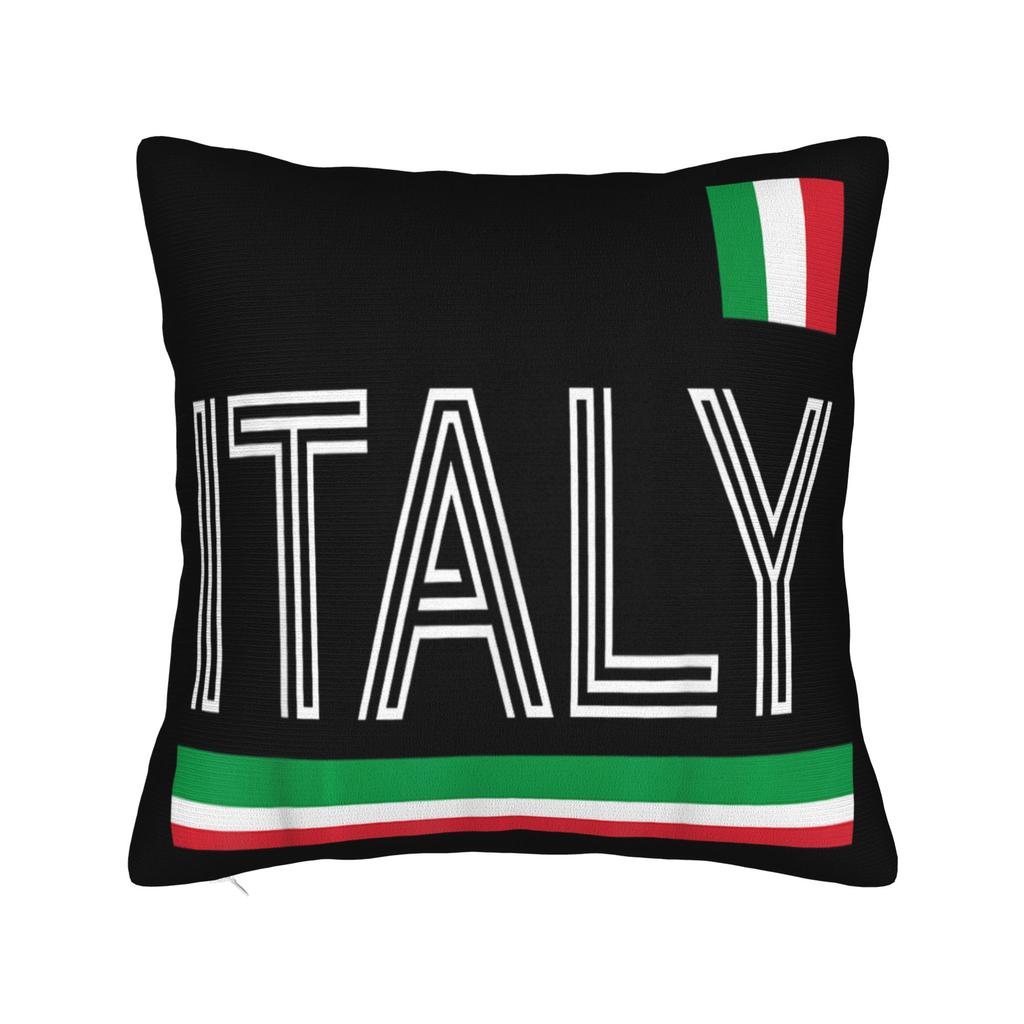 Pillow Cover Italy Flag Holiday Italy Heart Italian Flag  Morden Pillow Case For Sofa Bedroom Home Decor Pillowcases
