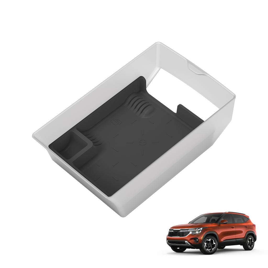 For Kia Seltos Gt-Line High Trim Upgrade Version Center Console Armrest Storage Tray Car Interior Accessories