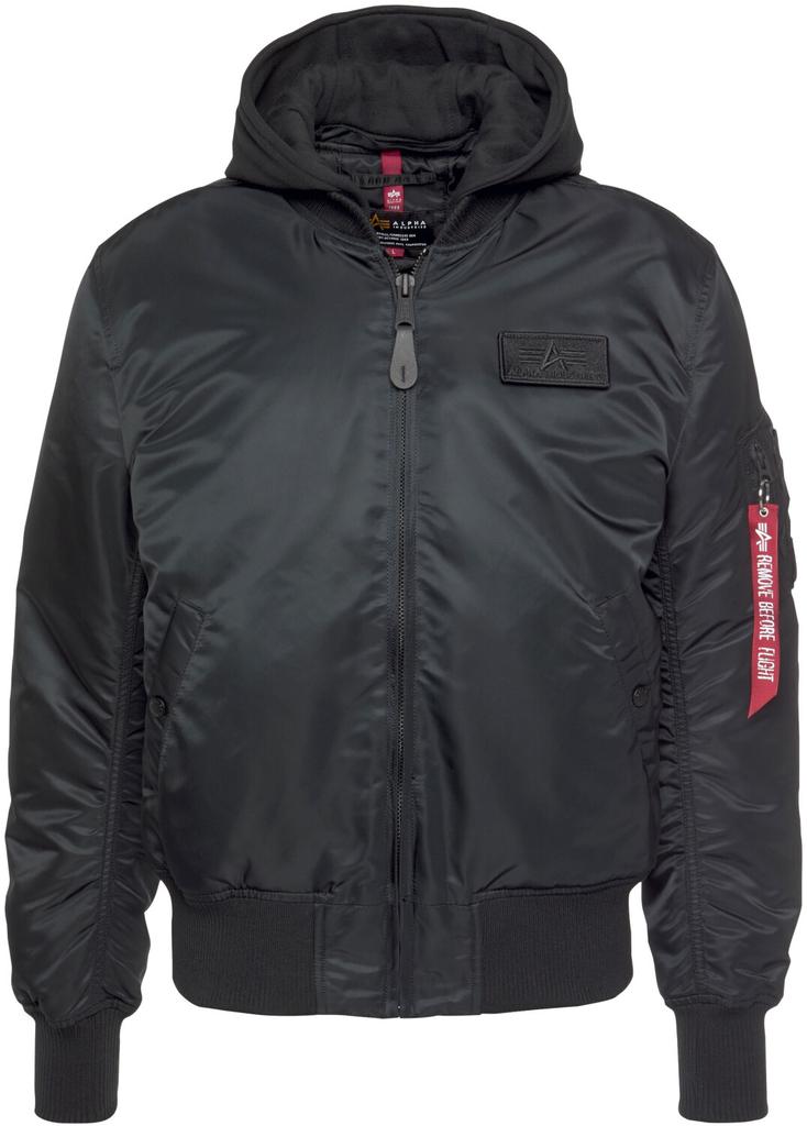 Winter Jacket Alpha Industries MA-1 ZH Back Print (128113) Black/reflective