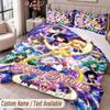 Custom Name Text 3Pcs Bedding Set Sailor Moon Duvet Cover And Two Pillowcases