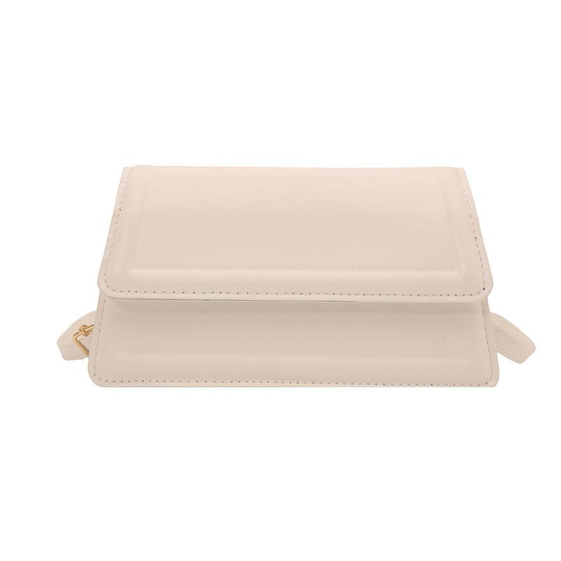 Casual Clamshell Shoulder Bag 2025 Summer New Casual Handbag Fashionable Simple Candy Color Small Square Bag