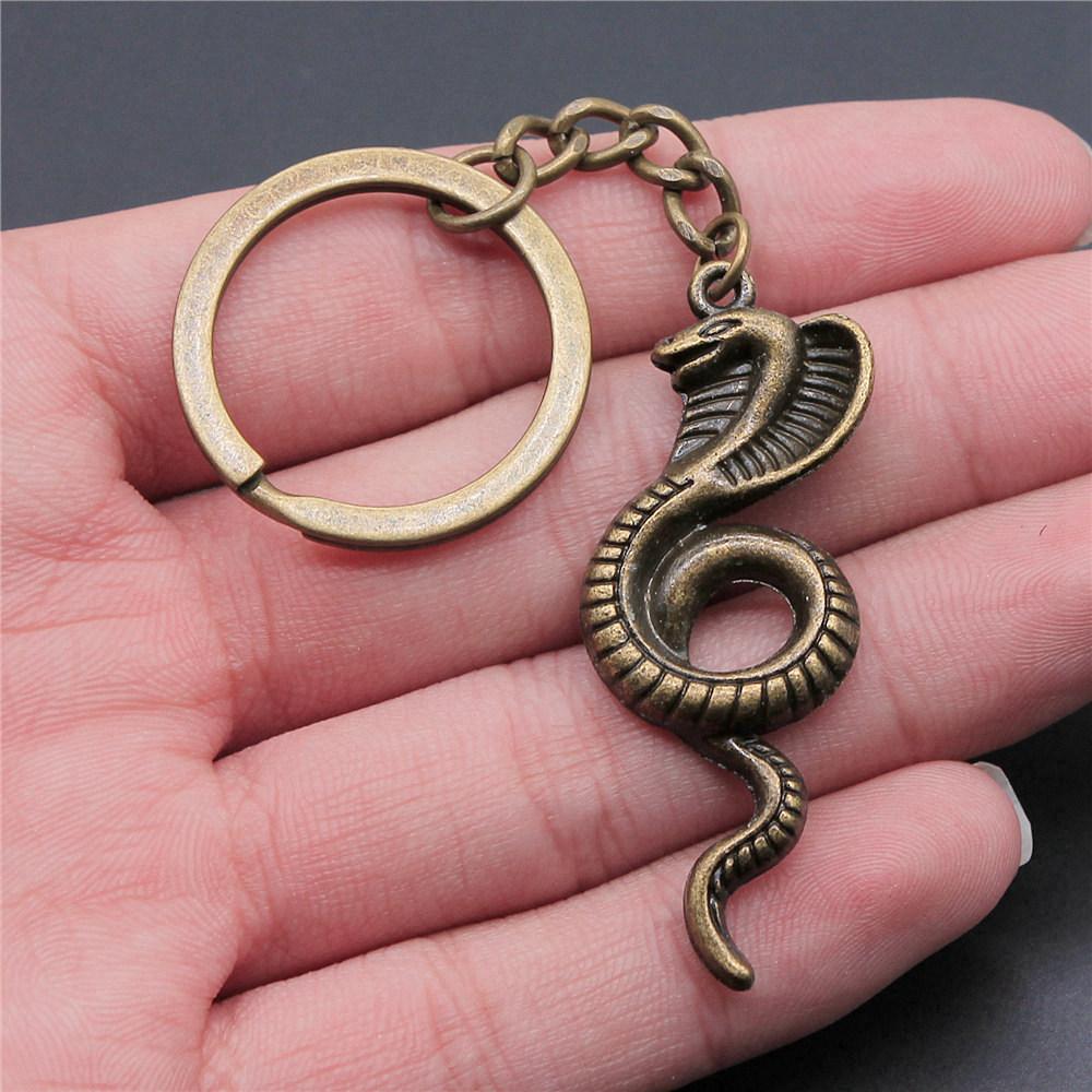 Anime Dragon Snake Oriental Keychain for Office Workers Fashion Casual Gift for Kids Retro School Charm