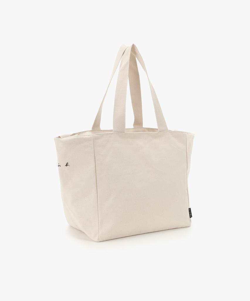 agnes Canvas Bag GO03 E BAG Free White b. Parent's (Mother's Bag)