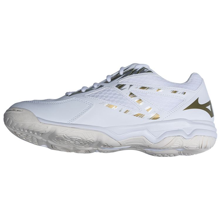 Mizuno Thunderstorm Cushioning Durable Low-Top Training Shoes Unisex sneaker White Platinum V1GA222158