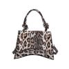 Stylish Pu Material Leopard Print Small Square Handbag Versatile Daily Shoulder Bag