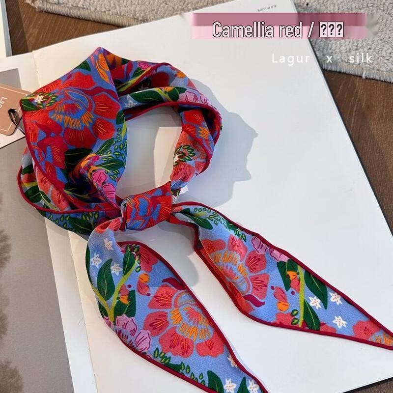 Lagur 100% Mulberry Silk Triangle Scarf