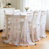 Handmade Tulle Table Runner Romantic Wedding Desktop Decoration Colorful Table Cover Party Decor