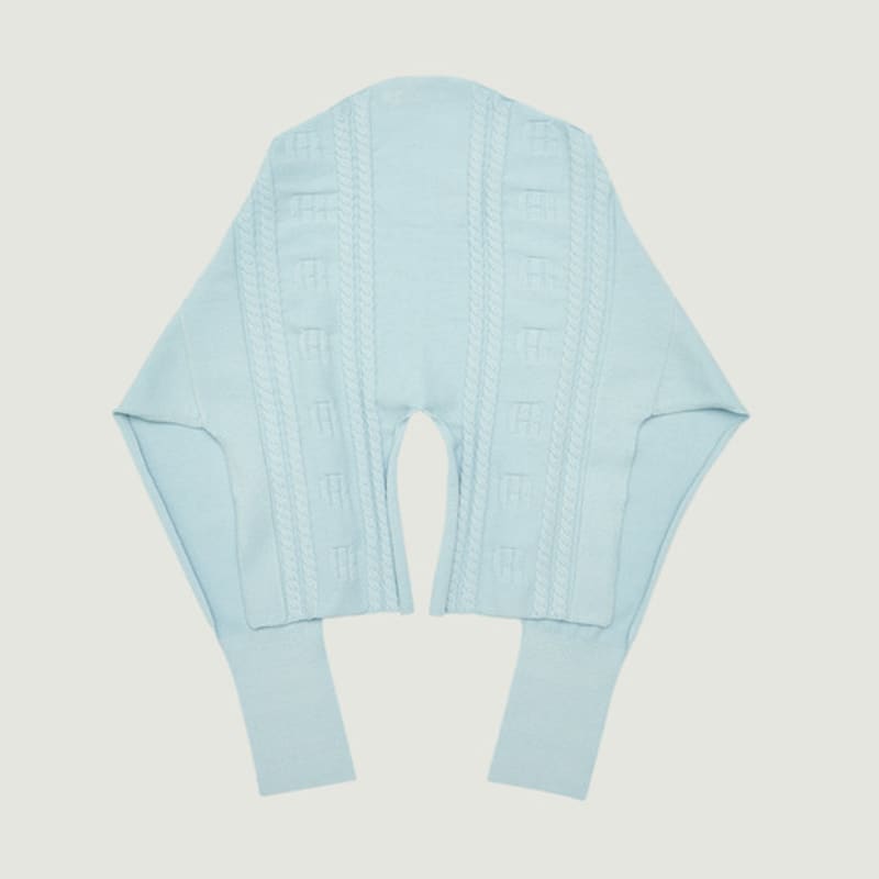 grove 25FW HAVEN SHAWL MUFFLER (LIGHT BLUE)