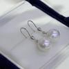 Minimalist  9-10Mm Pearl Hook Earrings S925 Silver Two Tone Finished Jewelry and Earring Settings for Replacement or DIY