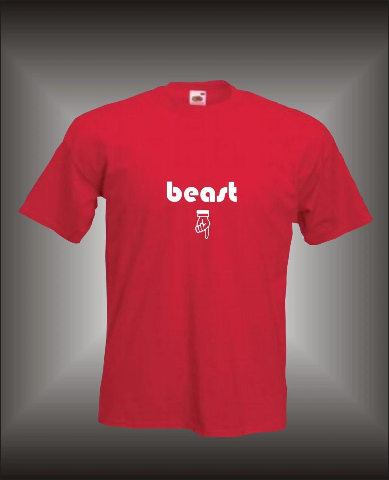 BEAST - FUNNY SLOGAN Mens T-Shirt S