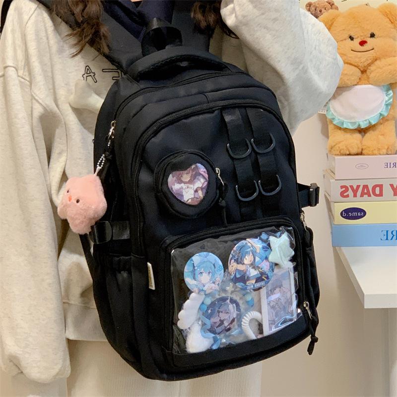Anime Style Ita Bag Backpack for Girls – Large Capacity Shoulder Bag for Middle and High School Students