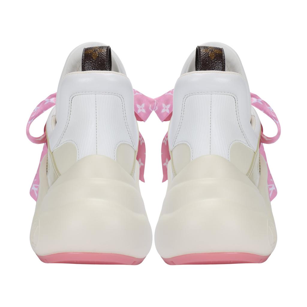 Louis Vuitton Archlight 1.0 Sneakers 'Beige With Pink Monogram Ribbon' Women's 1ABB68