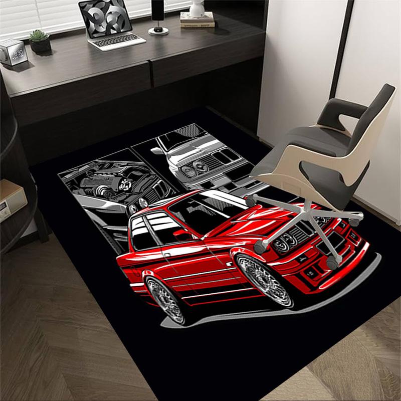 1 Pezzo Tappeto per Pavimento Auto Extra Large Antiscivolo, Ufficio, Famiglia, Camera da Letto Tappeto di Grande Area Tappeti Interni, Colori Vivaci