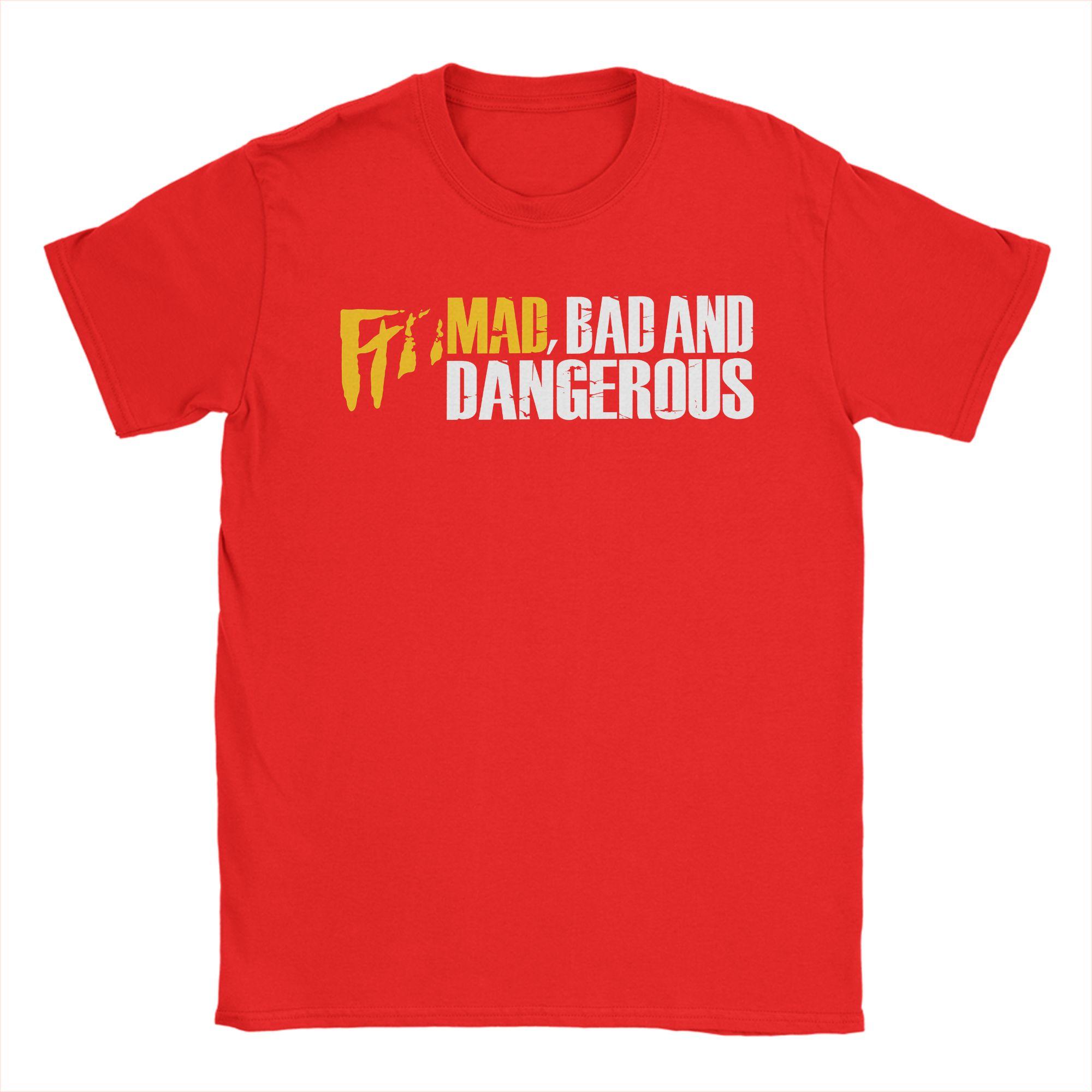 

Mad Bad and Dangerous Pure Cotton T Shirt For Couple Summer Y2K Basic T Shirts O Neck Hip Hop Tees Big Size Custom DIY Tops S