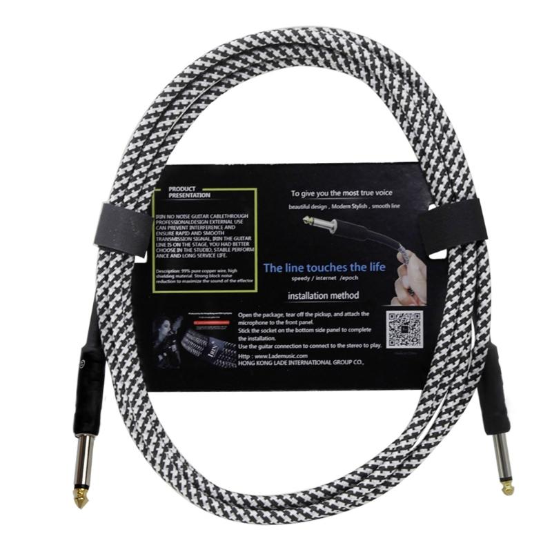 3 Meters Guitar Lead Instrument Cable Profession Noiseless Guitar Bass Cable Cord Straight To Straight Instrument Cables