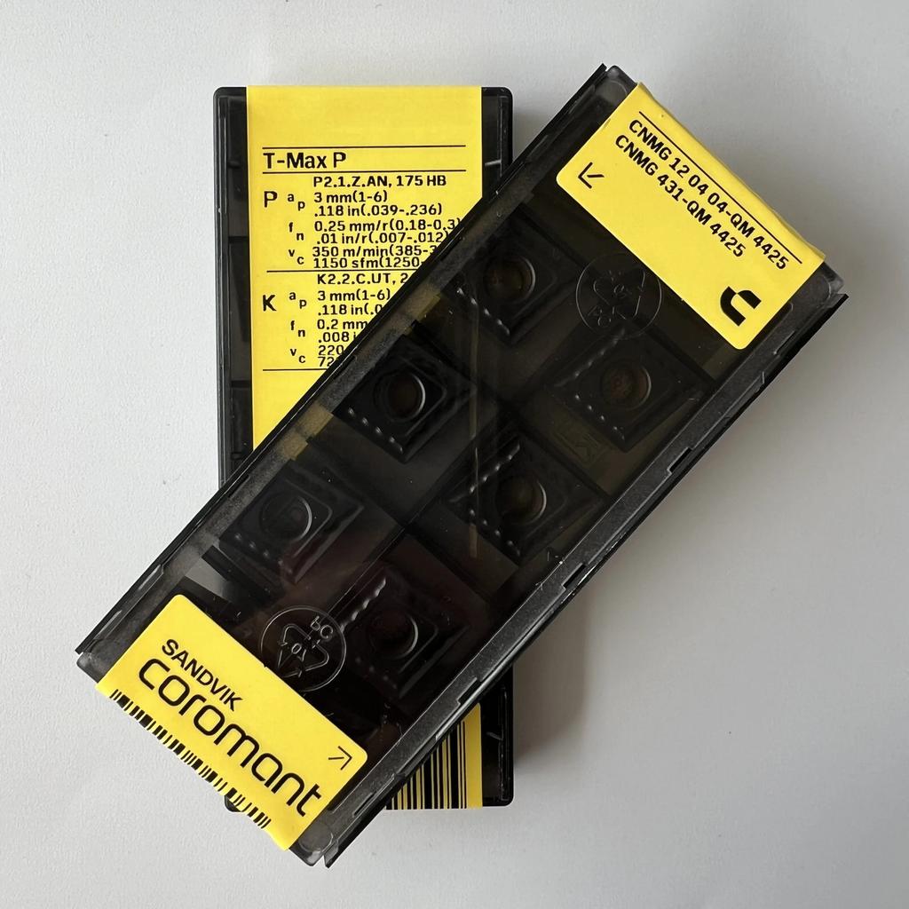 Sandvik / CNMG120404-QM 4425 /  Industrial Indexable Carbide Inserts 10 Pcs