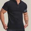 Herren Casual Kurzarm Schnelltrocknend Atmungsaktiv Poloshirt Slim Fit Herren Revers T-Shirt