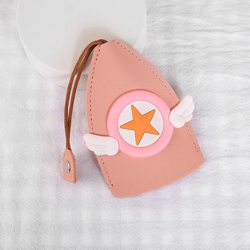 Cute Fruits Pull Type Keychain Bag Pu Leather Protector Car Key Holder Case