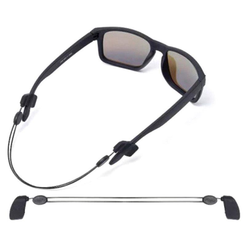 A95D-Eyeglasses Retainer Adjustable Glasses Strap 4 Pcs, Sports Sunglasses Strap, For Men Women Black Neck Lanyard Holder