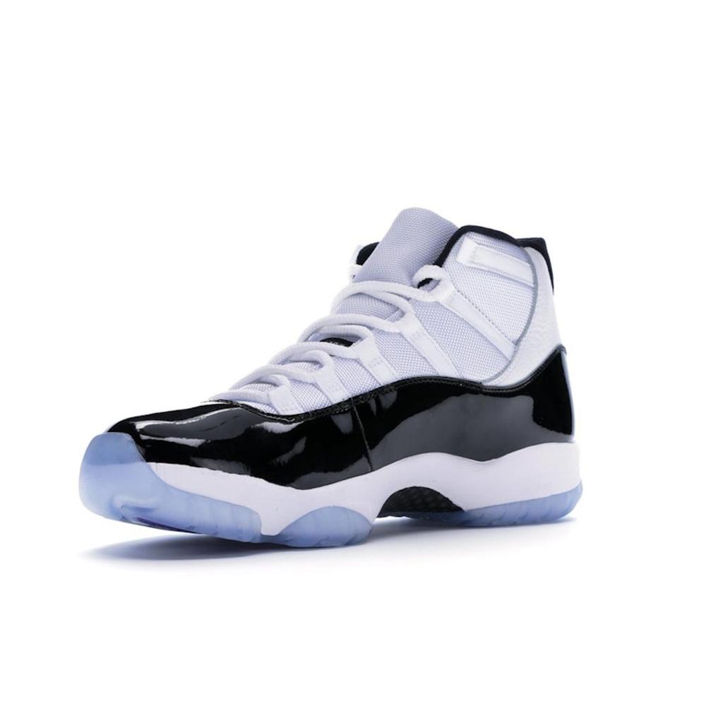 Air Jordan 11 Retro Concord 2018 Unisex Sneakers White Black-Dark-Concord 378037-100