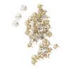 50PCS 7mm DIY Silver Round Claw A Grade Crystal Rhinestones for Crafts and Decoration