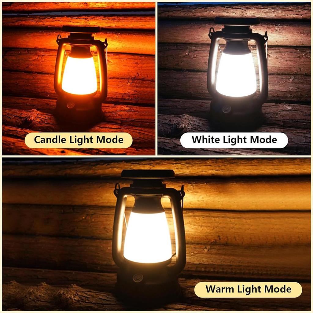 Charging Decoration Atmosphere Light Bar Led Camping Solar Retro Horse Lantern Portable Decor Outdoor Home Lamp Night Desk Table