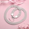 925 Sterling Silver 10mm Braided Necklace Wedding Gift Jewelry