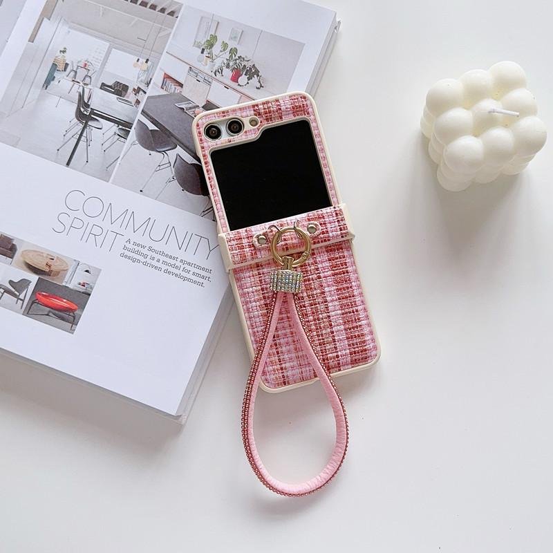 Luxury Shockproof Mobile Phone Cases with Lanyard for Z Flip7 Phone Compatible Folding Screen Protective Cover Samsung zflip3
