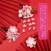 OTAKUMARKET Hair Ornament Set for Set with Perfect for and Includes for Girls Ages 4 Colors Shichi-Go-San Coming-of-Age Ceremonies, 3-Piece