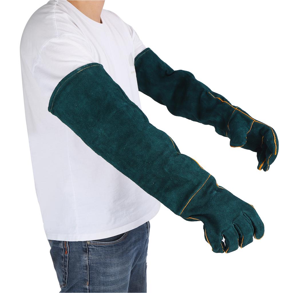 Animal Handling AntiBite Gloves Dog Training ScratchProof Gloves for Reptile Snakes(L )