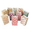 Small Floral Polka Dot Candy & Gift Paper Bag (Handle-Free, Flat Pocket for Cosmetics & Wedding Favors)