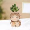 Flower Pot Silicone Mold Angel Resin Mould DIY Succulent Planter Molds Craft Art