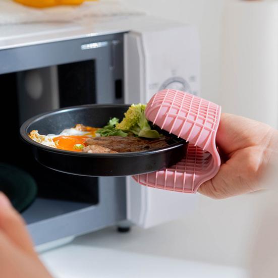 1 Stück Tragbarer Einfacher Ofenhandschuh Reinigen Silikon Hitzebeständig Rutschfest Handclip