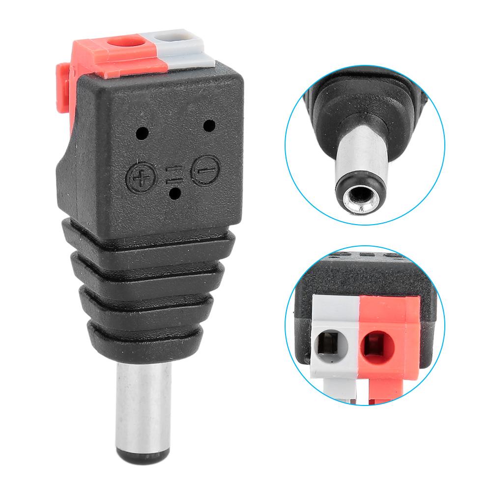 20Pcs 5.5x2.1mm Male Plug Pressure Adapter DC Power Connector