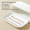 Leakproof Soap Case For Bathroom And Travel Plastic Soap Container with Drainage Design Prevents Mess for Business Trip