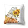 Thanksgiving Pillowcase Blessing Maple Leaf Pumpkin Sofa Cushion Cover Office Home Living Room Pillowcase