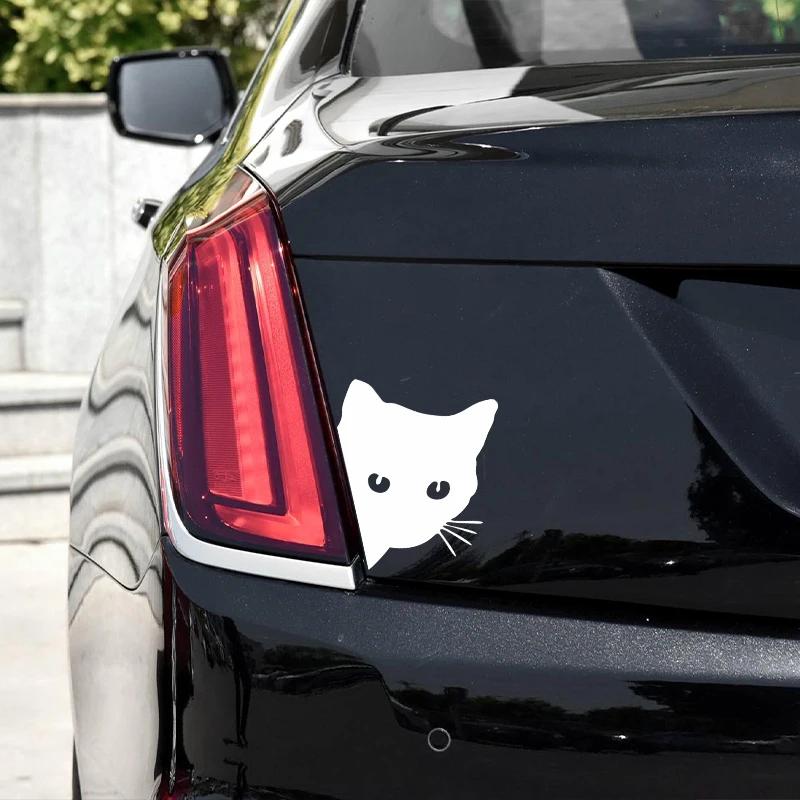 15*18CM Car Interior Stickers Cat Stickers Fun Vinyl Stickers Car Styling Decorative Accessories