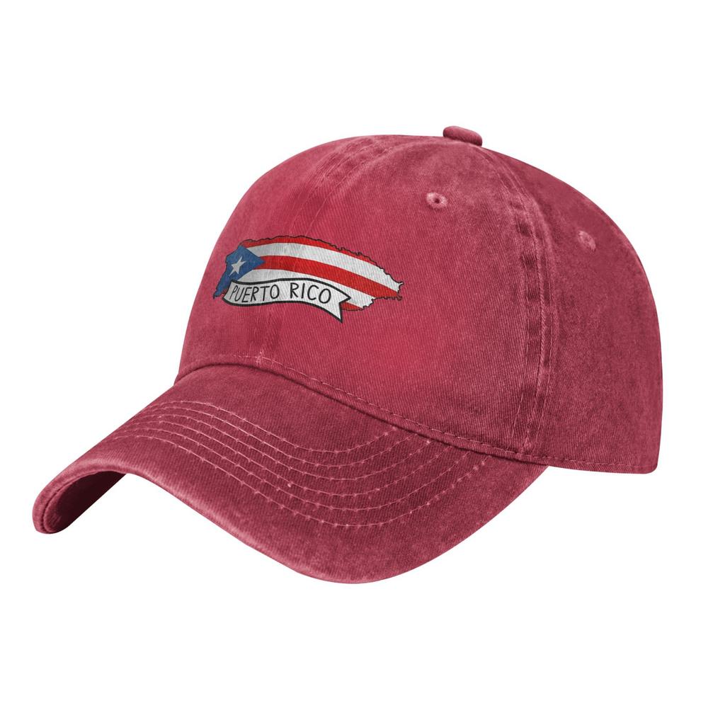 Puerto Rico Flag Map Men Women Baseball Caps Distressed Washed Hats Cap Outdoor Workouts Adjustable Fit Sun Cap