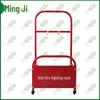 Security Equipment Storage Rack with Wheels