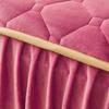 Solid Color Milk Velvet Winter Bedspread On The Bed Thick Home Bed Skirt-style Bed Sheets Cotton European-style Bed Spreads