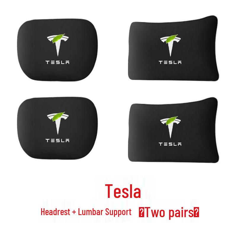 Tesla Model Y/3 Headrest and Lumbar Support Pillow Set