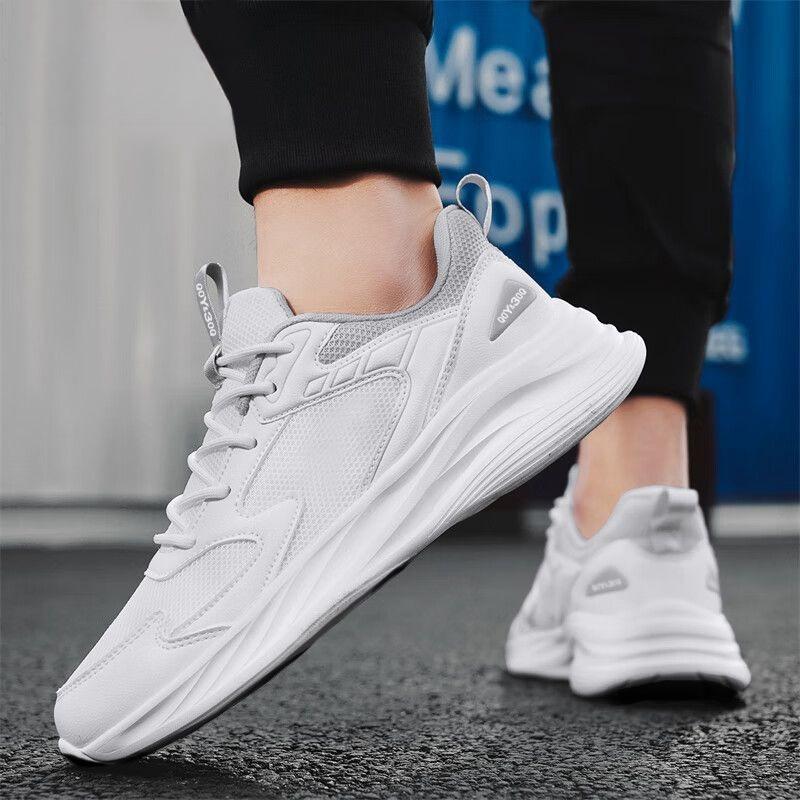Men's shoes 2025 spring and autumn new breathable mesh sports shoes men's lightweight fashion trend running shoes versatile casual shoes