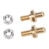 Pacote com 2 Pinos de Dobradiça Ajustáveis 70332 Compatíveis com Grelhador Weber Summit Spirit Parafusos e Porcas de Dobradiça de Porta de Grelhador de Aço Inoxidável Substituição