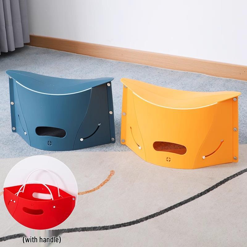 Jin Fu Portable Folding Plastic Stool for Travel and Outdoor Use