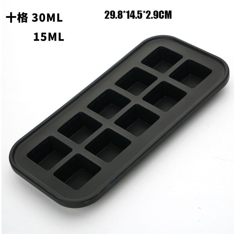 2/4/6/10 Grid Silicone Freezer Tray Ice Cube Mold with Lid Baking Mold Food Freezing Container Sauce Box Manufacturer Dropship