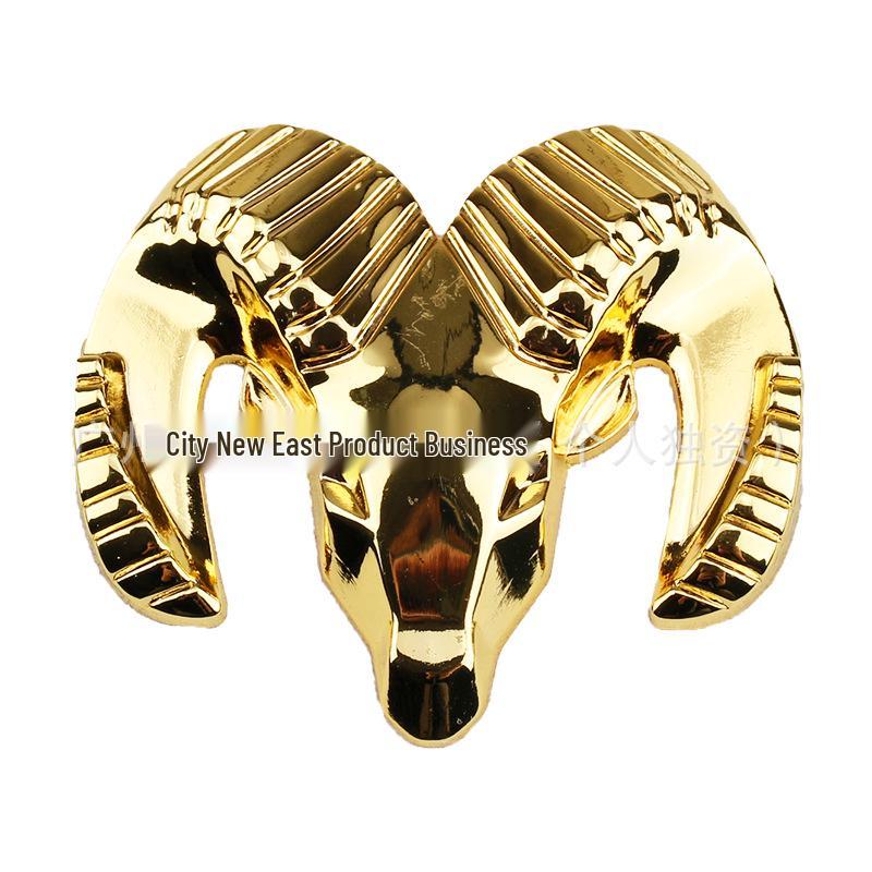 Dodge Journey Sheep Head Metal Emblem - Front & Rear Decal