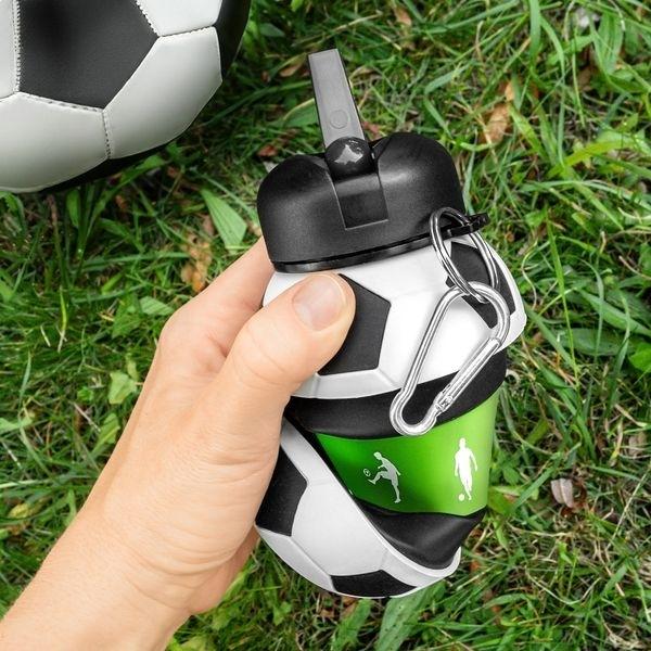 Gourde rétractable ballon de football Bouteille d'eau pliable