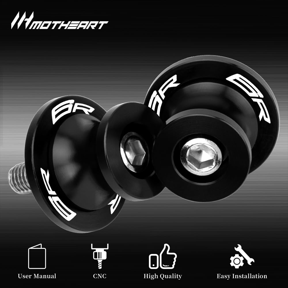 MotHeart M8 Swing Arm Bobbin for Ninja ZX-6R 636 2013-2024 Paddock Stand Shock Absorption